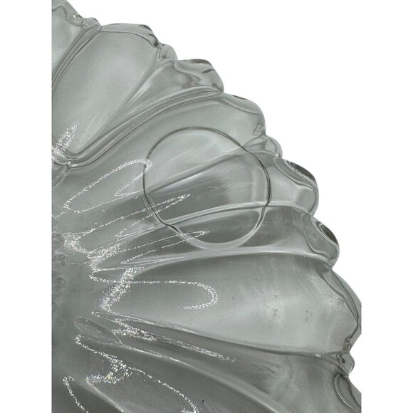 Hazel Atlas Sunflower Daisy Dahlia Luncheon . Scalloped  edge.  Serving party - Picture 9 of 13